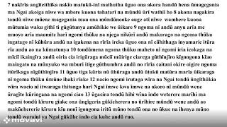 KAMAU GITAU 17. ATHIGANI A KĨGONGONA GĨCUNJĨ GĨA KERĨ