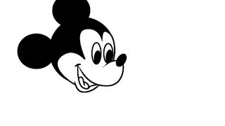 How to draw Mickey Mouse step by step