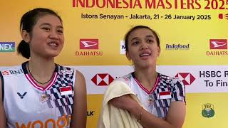 Wawancara Ana/Tiwi setelah gagal melaju ke semifinal Indonesia Masters 2025