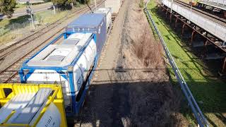 Pacific National's 4MS2 (NR11 - AN7) at Leightonfield, NSW.