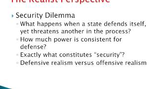 The Security Dilemma and Robert Jervis