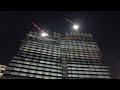 brilliant umeda nightscape around the huge redevelopment umekita district in osaka city