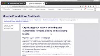 Moodle Basics: Introduction to Moodle Courses and Communication Tools