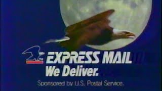 1990 Uniter States Postal Service Express Mail Overnight TV Commercial ... We Deliver For You