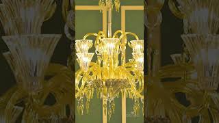 Gold and Crystal Chandelier  #luxurylighting #interiordesign