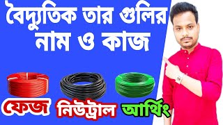 ফেজ নিউট্রাল আর্থিং কি? বিদ্যুৎ প্রবাহ ও বৈদ্যুতিক তার II By e-Vidyabhumi