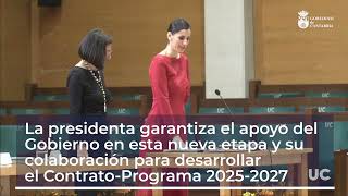 Buruaga preside la toma de posesión de Concepción López como rectora de la Universidad de Cantabria