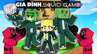 MEL SINH TỒN 1 BLOCK VỚI GIA ĐÌNH SQUID GAME TRONG MINECRAFT 24H 🦑🤑💰💸