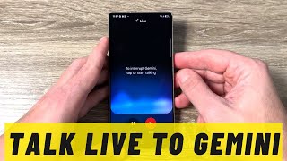 How to TALK with Gemini Live on Samsung (Android) Phones