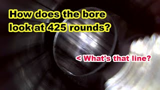 How much wear and erosion at 425 rounds in the 6.5 PRC