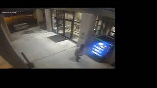 Attempted arson at Galloway police station