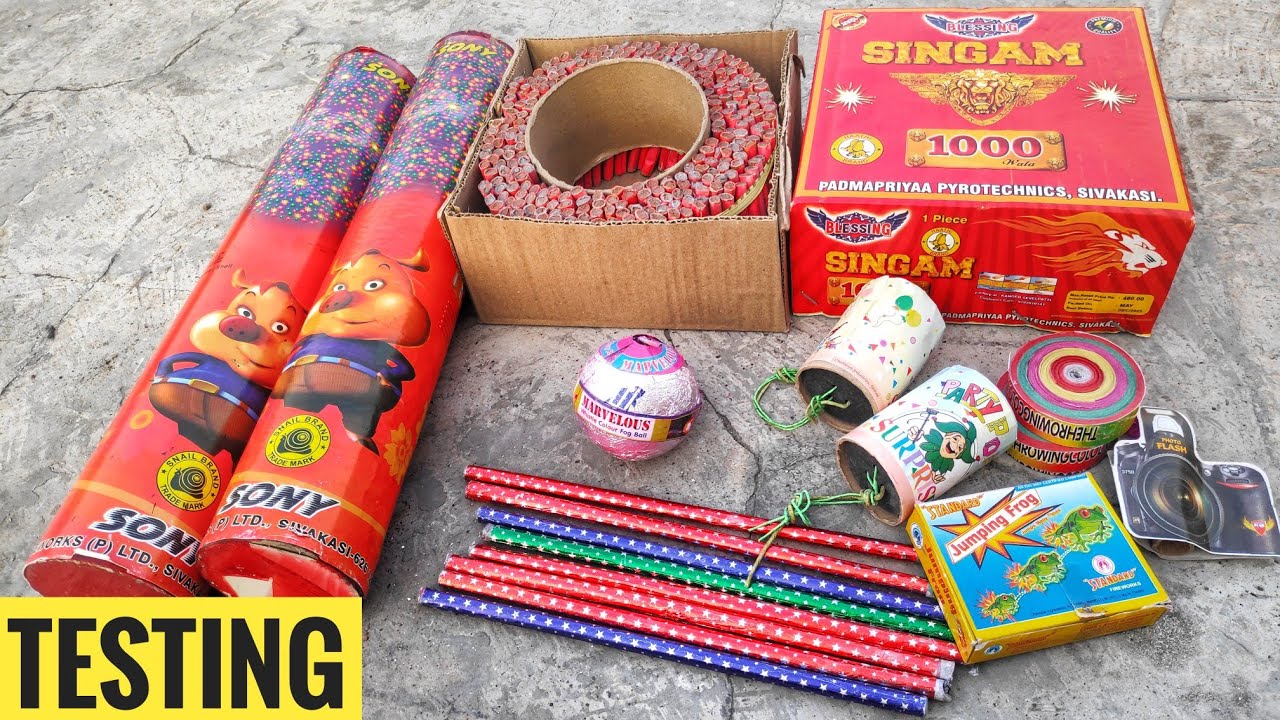 Testing Different Types Of Firecrackers 2019 ||CY - YouTube