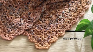 Beautiful pattern. Crochet long shawl - DIY Tutorial