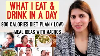 What I Eat & Drink in A Day | Low Calories ( 900 Calories ) Diet Plan |  Weight Loss | Feb Meal Plan
