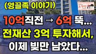 전재산 3억을 투자했는데, 이제 빚 밖에 안 남은 '이곳' 10억 가까이 갔지만, 결국 7억대. 부동산 일산 위시티 1단지 자이 아파트 이야기 집값전망 하락 폭락 노가다 노비