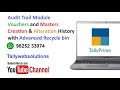 (Buy Online) Audit Trail in Tally |Voucher and Master Creation & Alteration History with Recycle bin