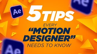 5 Tips Every Motion Designer needs to know!!🔥