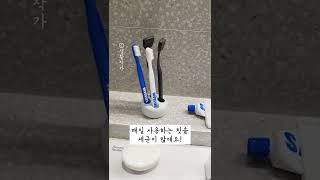 🪥초간단 칫솔 살균소독법 / 세균 가득 칫솔!  이렇게 관리해 보세요👍 #살림꿀팁 #생활꿀팁