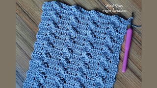 Crochet 2 Rows Repeat 3D Scarf - Beginner Friendly Tutorial - Heklani šal