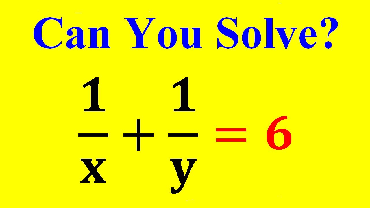 A Nice Math Olympiad Algebra Problem Youtube