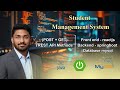 Student Management System Full Stack Project | POST & GET REST APIs | React JS, Spring Boot, MySQL