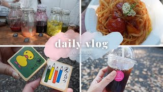 【vlog】クラフトフェア静岡手創り市に行ってきました🧸いっぱい食べて癒された日🌱