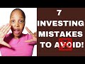 7 Investing Mistakes People Make In The Stock Market