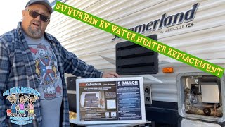 Suburban RV Water Heater Install Model SW6D