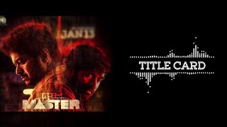 Master Title Card BGM | #Master | Ms Music