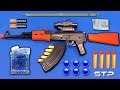 Realistic AK47 Toy Gun | Water Gel Ball Bullet Machine Gun Toy | Soft Darts Shooting Toy Guns