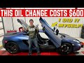 McLaren CHARGES $600 For This Oil Change... I REFUSE To Pay Them