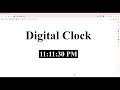 How to Create a Digital Clock in React | Beginner React Project Tutorial-1