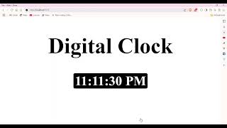 How to Create a Digital Clock in React | Beginner React Project Tutorial-1