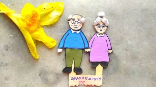 Grandparents Day Special Craft  |  Grandparents Day Card  |  Ice Cream Stick Craft  |  Paper Crafts