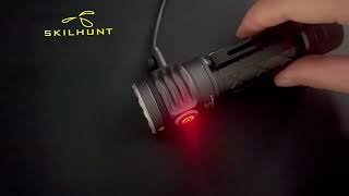 SKILHUNT EC300 2600 Lumens RGBW multi-color 21700 Rechargeable Flashlight