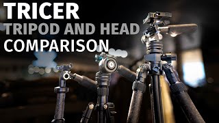 Tricer Tripod and Head Comparison