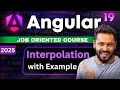 Angular 19 Tutorial #5 Interpolation in Angular #angulartutorial
