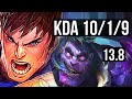 GAREN vs DR. MUNDO (TOP) | 10/1/9, 1.6M mastery, Legendary | KR Diamond | 13.8