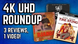 4K ULTRAHD ROUNDUP | SAW, DJANGO, & THE STING 4K BLU-RAY REVIEWS