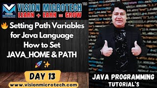 🔥 Setting Path Variables for Java Language | How to Set JAVA_HOME & PATH 🚀 ✨