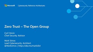 MCRA Zero Trust The Open Group