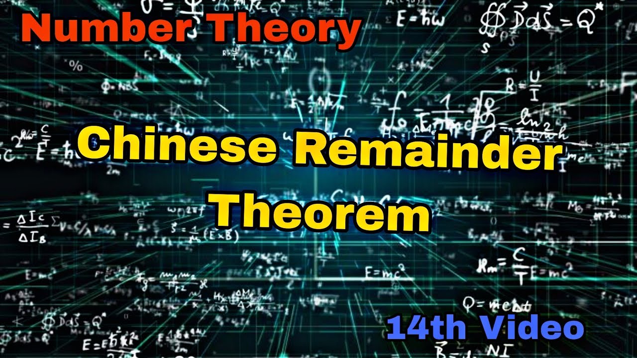 Chinese Remainder Theorem | 14th Video - YouTube