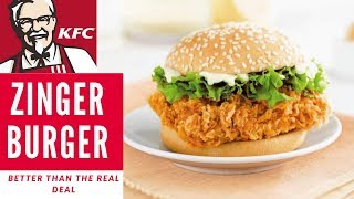 The BEST KFC Zinger Burger Recipe EVER - Low Carb / Keto Recipe