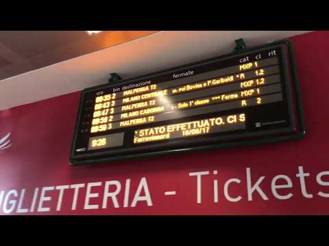 Malpensa Airport - Direction to Train Station Malpensa Airport - Direction to Train Station
