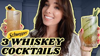 3 EASY WHISKEY COCKTAILS FOR SPRING | Schweppes \u0026 Whiskey Trio | Cocktails with Ciara O Doherty