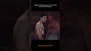 ILLEGAL FIGHT BRUCE LEE vs CHUCK NORRIS | The Way Of The Dragon | Feedshorts @FilmandMovieCLIPS