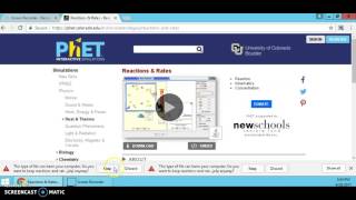 PhET simulation- downloading java in WOD