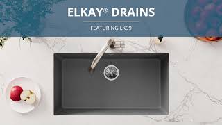 Elkay LK99 Sink Drain With Strainer Basket and Tailpiece