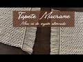 Tapete Macrame - Meio nó de engate alternado - Tutorial - Rug Macrame - Step by step