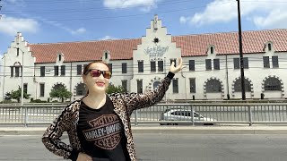 Историческая старинная пекарня в Глендейле, Калифорния. Van de Kamp Bakery Building in Glendale, CA